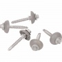 CLEARFIX Screw & 26mm Grey Dome Seal (50/50) - 14 x 65mm image