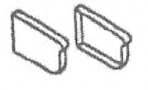 GUTTER STOP ENDS (QUAD) - COLOUR (PAIR L&R) image