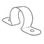 DOWNPIPE STRAPS 90MM ROUND image