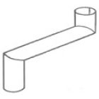 DOWNPIPE 45° 90MM ROUND OFFSET image