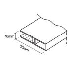 Laserlite Multiwall Aluminium Edge Bar image