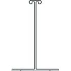 ALUM CEILINK T-BAR 40x60MM - PEARL WHITE 6M image