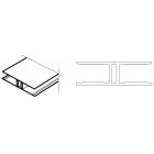 Aluminium H Bar 10mm Natural Anodised image