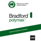 Polyester Bradford Polymax Ceiling Batts R2.5 1160x580x140 image