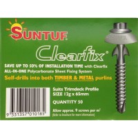 Clearfix Screw 65mm x 14g Trimdeck/Spantuf - 50 Pack image
