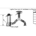 Skytube 250mm Mechanically Vented for Two Rooms image